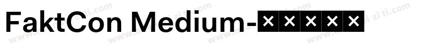 FaktCon Medium字体转换